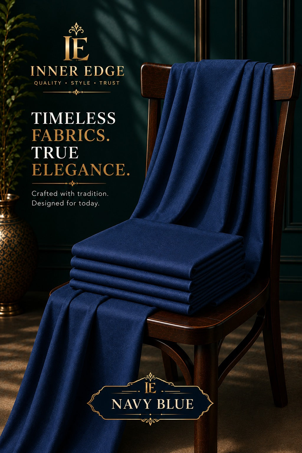 Italian Boski Navy Blue